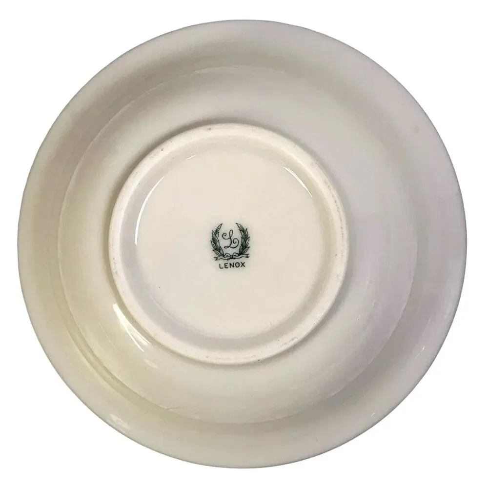 Lenox Porcelain Early 20th Century c. 1900-1930 Ivory Gold Rim 5 1/8